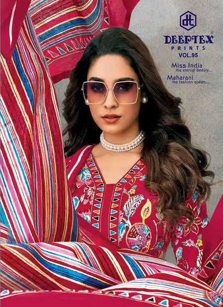 Miss India Vol 95 By Deeptex Cotton Printed Dress Material Wholesale Price In Surat